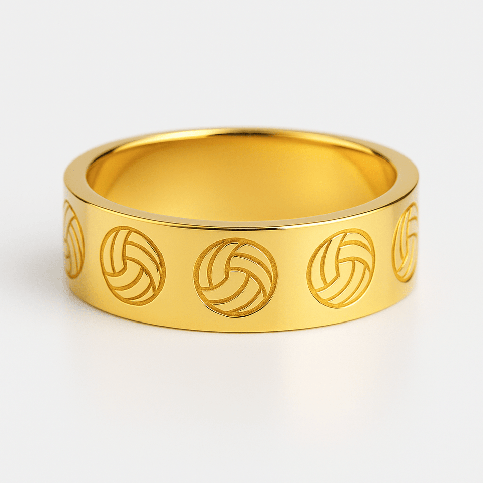 Volleyball Gold Ring